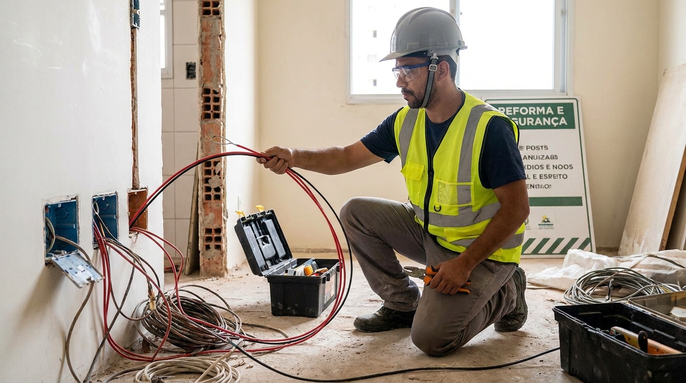 Substituição de Fios Antigos em Sete Lagoas‑MG